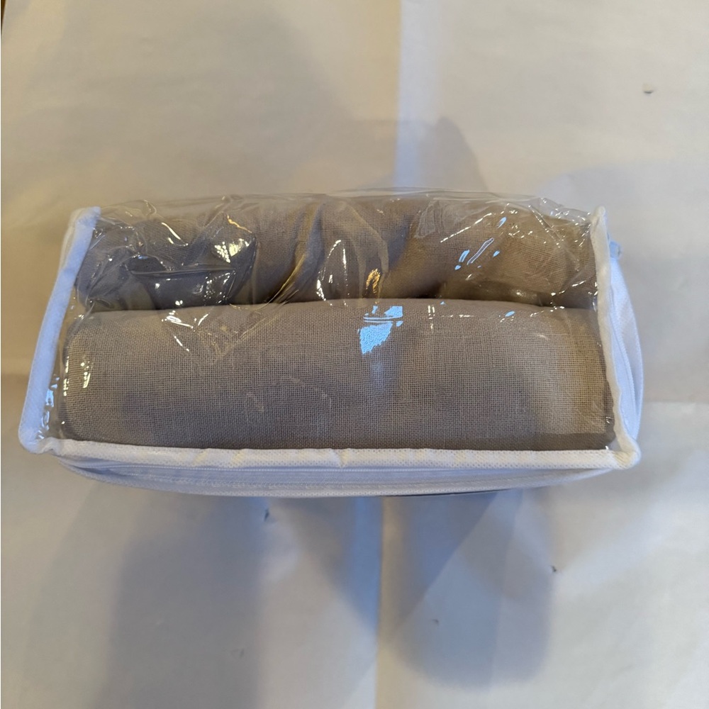 NWT XTMYI Back Tab/Hooks Linen Cotton Sheer Curtains 50"w x 45"l Oatmeal/Beige - Picture 5 of 6